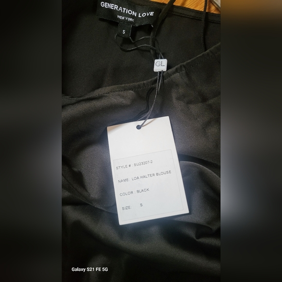Generation Love Black LOA Halter Blouse NWT SZ. SMALL - Picture 8 of 10